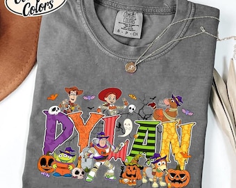 Comfort Colors® Personalized Name Toy Story Halloween Shirt, Disneyland Halloween, Mickey Not So Scary Halloween Party 2025, Trick Or Treat