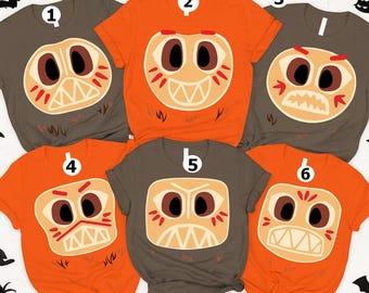 Kakamora Costume Halloween Shirt, Moana Antagonists Movie Costume T-Shirt, Disneyland Cosplay Shirt, Halloween Costume For Family Group Tees