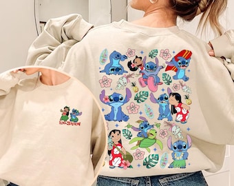 Lilo And Stitch Aloha Shirt, Disneyland Stitch Movie Shirt, Ohana Means Family, Stitch Summer Shirt, Summer Vibes Shirt, Magic Kingdom Shirt