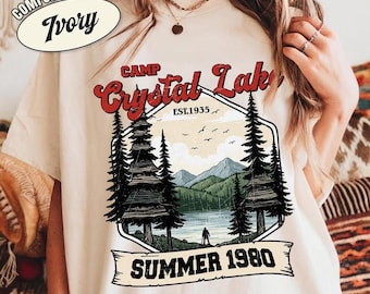 Comfort Colors® Camp Crystal Lake Shirt, Friday the 13th Jason Voorhees Shirt, Scary Movie Halloween T-Shirt, Horror Halloween Sweatshirt