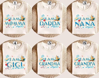 Disneyland Moana Family Matching Shirt, Custom Mom Dad Shirt, Gift For Grandparents, Disneyland Vacation Shirt, Disneyland Maui, Moana Movie
