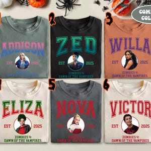Vintage Zombies 4 Dawn Of The Vampires Comfort Colors® Shirt, Addison Eliza Nova Victor Willa Zed, Disneyland Channel Zombies 4 Characters