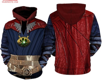 Doctor Strange 3D Full Over Print Hoodie, Avengers Infinity War Doctor Strange Shirt, Superhero Cosplay Sweatshirt, Doctor Strange Costume