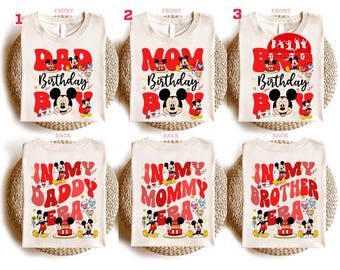 Disneyland Mickey Birthday Boy Shirt, In My Birthday Era Shirt, Custom Birthday Boy Shirt, Birthday Family Vacation Tee, Mickey Party Tee