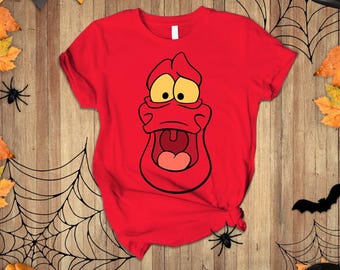Sebastian The Little Mermaid Costume Shirt, Sebastian Costume Halloween Shirt, Flounder Ariel Cosplay Shirt, Ariel Princess Halloween Shirt