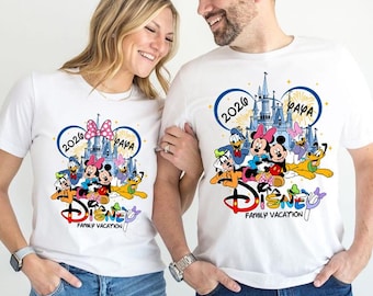 Personalized Disneyland Family Vacation 2026 Shirts, Mickey And Friends Matching Shirts, Disneyland Trip, Disneyland Magical Castles Shirt