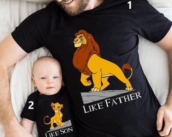Like Father Like Son Lion King Shirt, The Lion King Dad And Son Shirt, Mufasa Simba Shirt, Father Son Matching Shirt, 2023 Fathers Day Shirt
