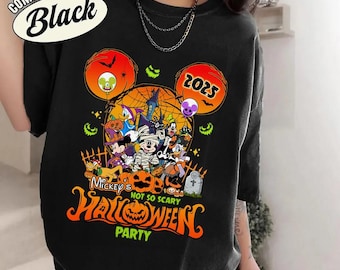 Mickey's Not So Scary Halloween Party 2025 Shirt, Disneyland Family Halloween, Mickey And Friends Halloween Shirt, Halloween Pumpkin Shirt