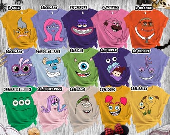 Monsters Incs Costume Shirt, Monsters Incs Family Halloween Shirt, Monsters University, Mike Wazowski Boo Sully Shirt, Halloween Party