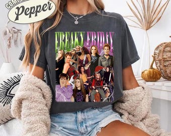 Vintage Freaky Friday Bootleg Shirt, Anna Coleman Tess Coleman Homage Tee, Freaky Friday Rock Band Collage Shirt, Music Lovers Shirt