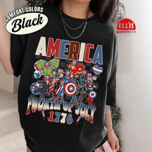 Avengers 4th of July Shirt, Disneyland Happy 4th of July Shirt, Iron Man Spiderman Patriotic Tee, Independence Day Tee, Memorial Day image 1