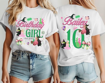 Personalized Wicked Movie Birthday Girl Shirt, Changed For Good Shirt, Wizard Of Oz Shirt, Custom Wicked Birthday Gifts, Birthday Girl Shirt