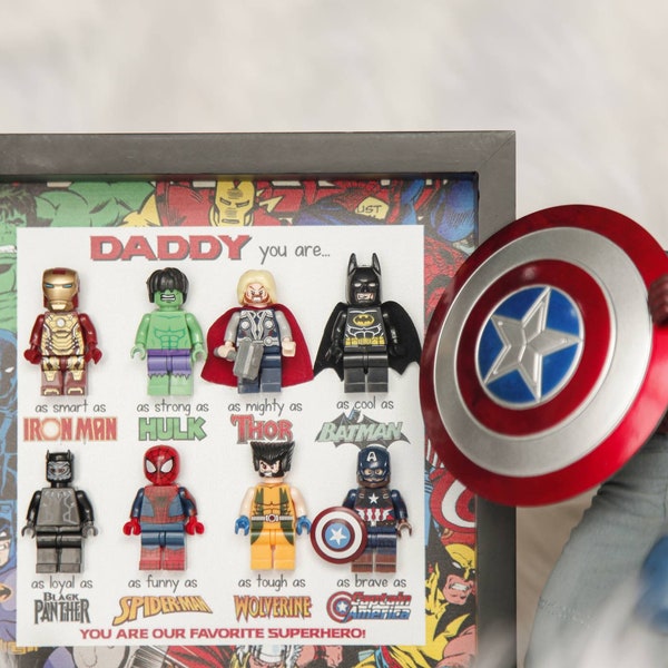 Fathers Day 2024 Gift | DIY Fathers Day Gifts | Gift For Dad | Dad Present | Best Dad Superhero | Super Dad | Gift For Him | New Dad Gift