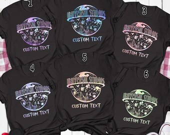 Comfort Colors® Custom Universal Studios Hologram Shirt, Universal Studio Trip, Family Vacation Shirt, Universal Studios Matching Group