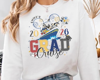 Personalized Disneyland Graduation Cruise 2026 Shirt, Disneyland Grad Trip Shirt, Gift for Graduate, Disneyland Cruise Family Matching Shirt