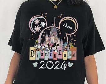 Custom Disneyland Family Trip 2026 Shirt, Disneyland Family Vacation, Disneyland Family Matching Trip Shirt, WDW Disneyland Trip 2026 Shirts