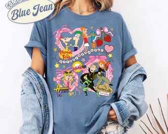 Comfort Colors® Disneyland Channel Cartoon Shirt, Lizzie McGuire Phineas Ferb Shirt, What Dreams Are Made Of Shirt, Disneyland Trip Shirt