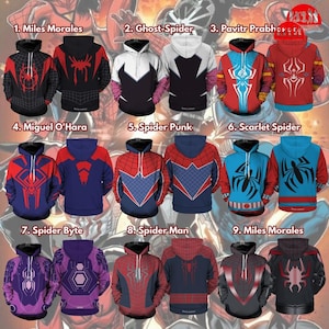 All Spideyman Halloween Costume, Spidey-Man Halloween Cosplay Sweatshirt, Avengers Superhero Sweatshirt, Halloween Costume Group Shirt zdjęcie 1