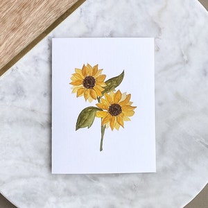 Cartes tournesol (paquet de 5)