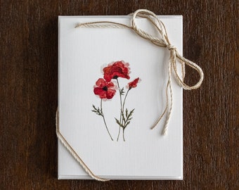 Poppies Note Cards