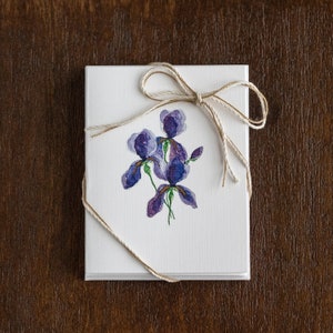 Iris-notitiekaarten, set van 5 kaarten, of prints van 5 x 7 of 8 x 10.