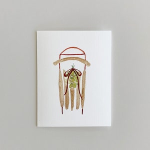 Tarjetas de notas de trineo