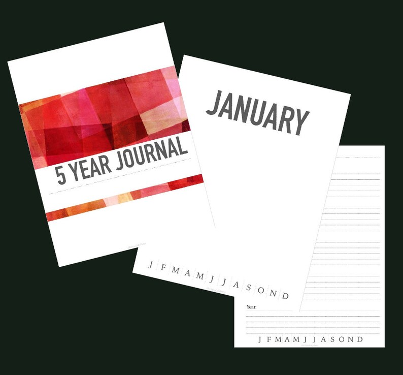 A Five-Year Memory Book 5 Year Journal, Daily Journal, Yearly Journal, Memory Journal GoodNotes pdf file image 1