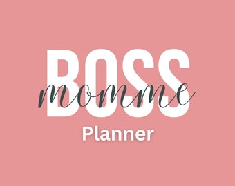 Boss MomMe Planner - Établissement d'objectifs, productivité et soins personnels - Téléchargement numérique - Goodnotes - Notability - PDF imprimable