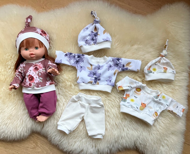 Lot de 8 vêtements pour Paola Reina Gordi Minikane vêtements pour poupée pour 34 cm 13-14 pouces 8 pièces Girl set Floral