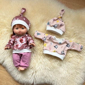 Lot 5 pieces clothes for Paola Reina Gordi minikane baby doll clothes fit for 34 cm 13-14 inch 5 pieces Florals