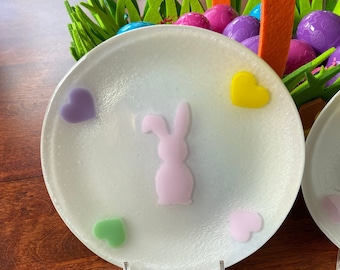 Hopitty Pink Bunny Plate