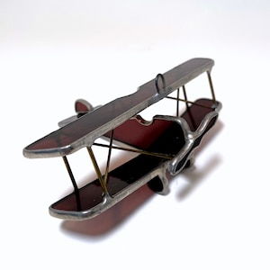 Stained glass WWI Biplane image 4