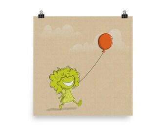 She and Her Balloon
