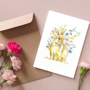 Carte postale : Joyeux lapin
