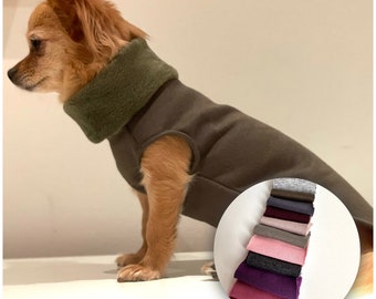 Lined dog sweaters in various colors | Chihuahua / Small dog sweaters