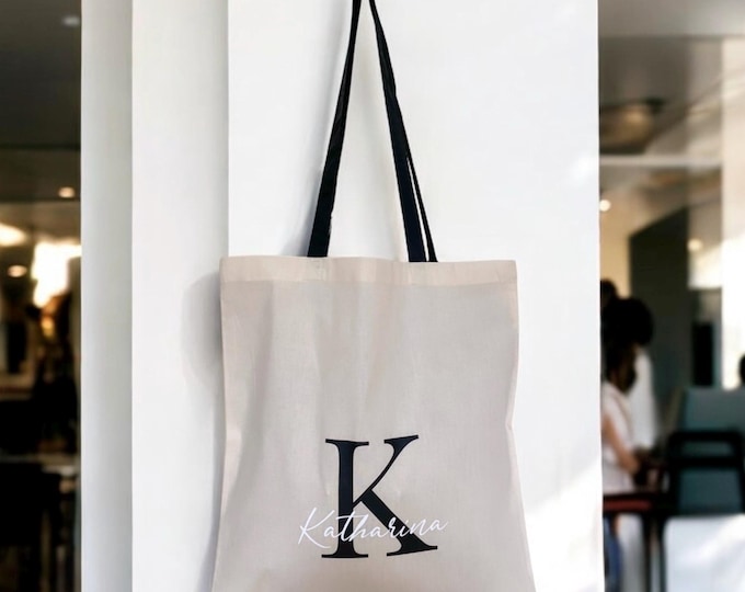 Fabric bag cotton bag with name | Gift for mom, grandma, girlfriend