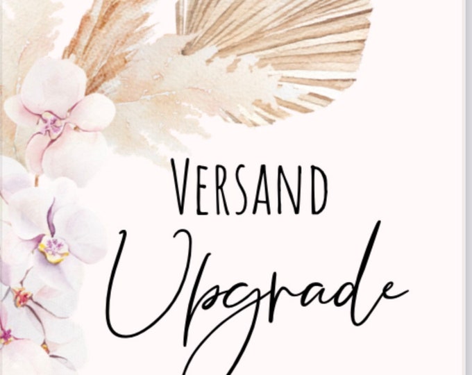 Upgrade shipping, extra personalization, extra costs depending on effort
