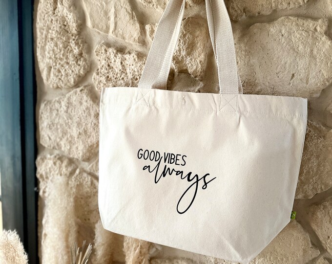 Beach bag Good vibes always shopper