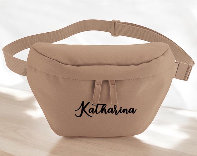 Personalized bum bag with name, belt bag, birthday gift Christmas, JGA, minimalist