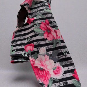 Hund Regenmantel Softshell gestreift Blumenmuster mit Klettverschluss für Chihuahua / kleine Hunde Wasserdicht Hunderegenmantel Bild 12
