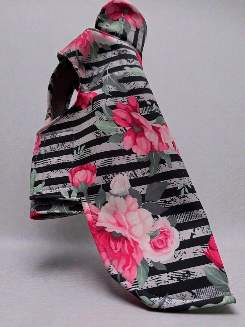 Hund Regenmantel Softshell gestreift Blumenmuster mit Klettverschluss für Chihuahua / kleine Hunde Wasserdicht Hunderegenmantel Bild 12