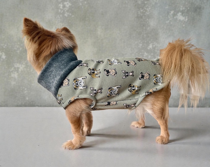 Dog sweater lined cheeky dog gang Chihuahua / small dog sweater
