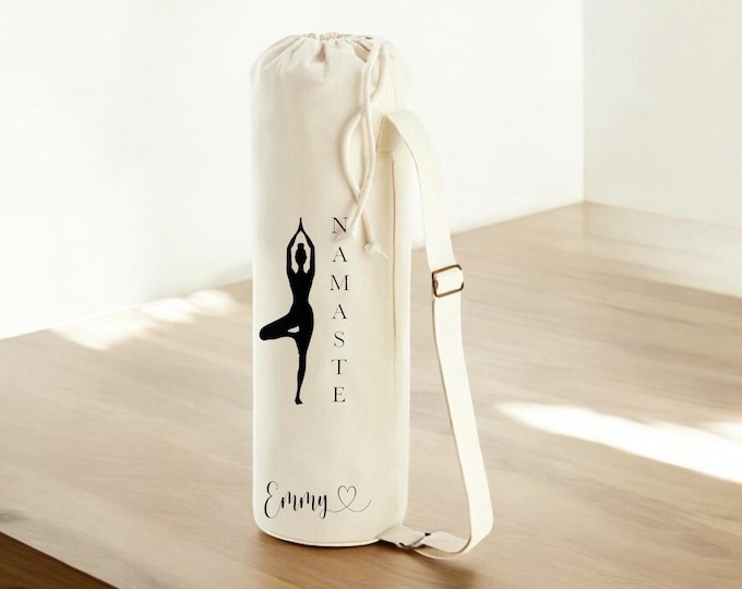 Yoga tote bag personalized with name, sports bag, gift for girlfriend, gift, Pilates bag