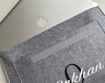 Laptoptasche aus Filz | Aufbewahrung Computer | personalisiertes Geschenk