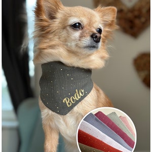 dog bandana | Small Dog/Chihuahua Bandana | Dog Fashion | Dog bandana with name | without name