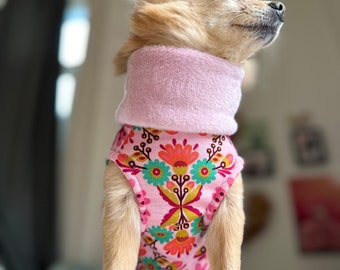 Hundepullover Mandala Muster Bunt, gefüttert für Kleinhund / Chihuahua