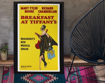 Breakfast At Tiffany's Broadway Musical Printable Poster Download Mary Tyler Moore Richard Chamberlain 12"x20" 9"x15" 6"x10" Holly Golightly