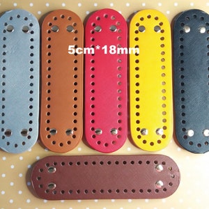 Fond de sac Long ovale, pour bricolage sacs ou sacs à main, Crochet tricoté, accessoires 5x18cm