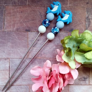 Bâtons amigurumi (Amisticks), Bâtonnets de couture Amigurumi Outils de crochet et tricot, Modèle Dolphin, Bâtons pour crochet et tricot