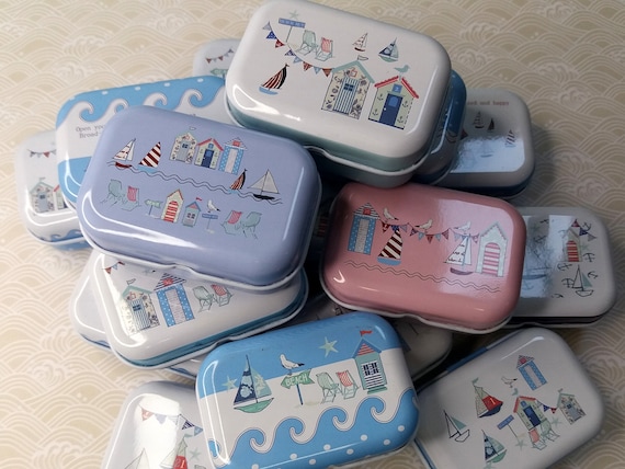 Petites boîtes de rangement, boîtes sur le thème des cabanes de plage